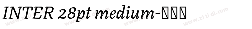 INTER 28pt medium字体转换